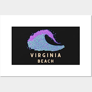 Virginia Beach - Wave Posters and Art